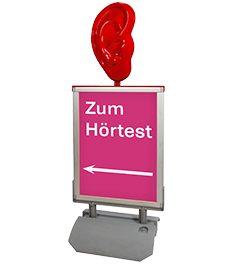 Passantenstopper A1 mit Doppelohr klein